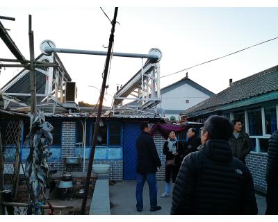 北京市延慶縣四海鎮(zhèn)黑漢嶺太陽能+空氣能+儲(chǔ)熱+電磁能多能聯(lián)供清潔采暖系統(tǒng)取代散煤火爐